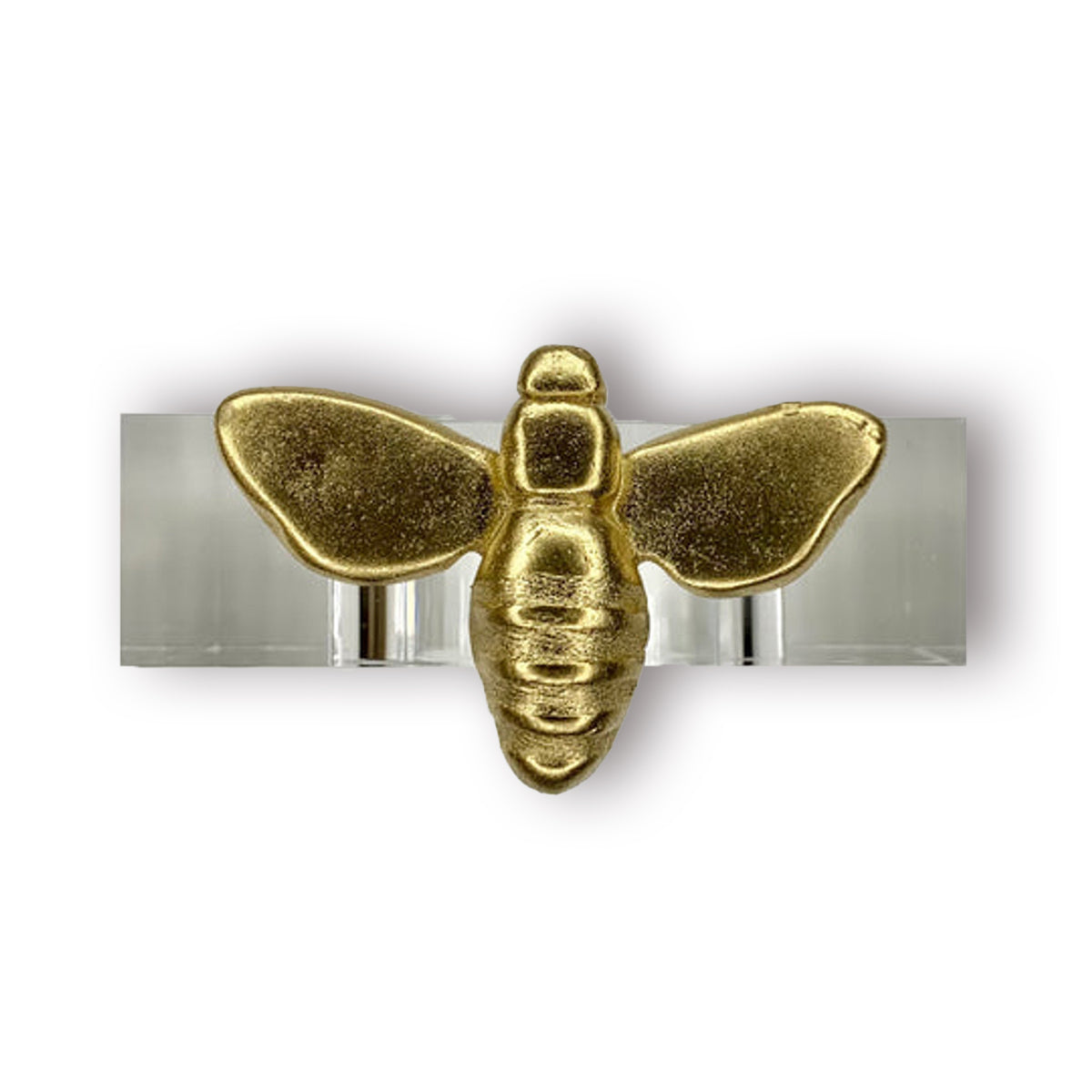 Southern Tribute Bee Acrylic Napkin Ring Set of 4