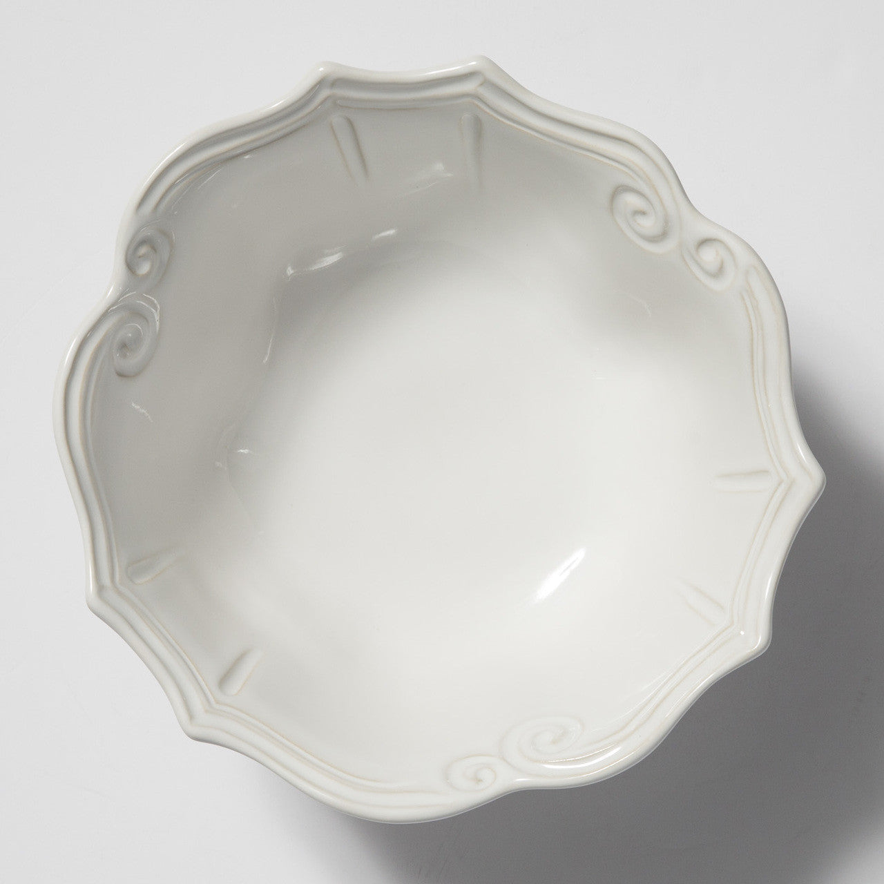 Vietri Incanto Stone Baroque Medium Serving Bowl