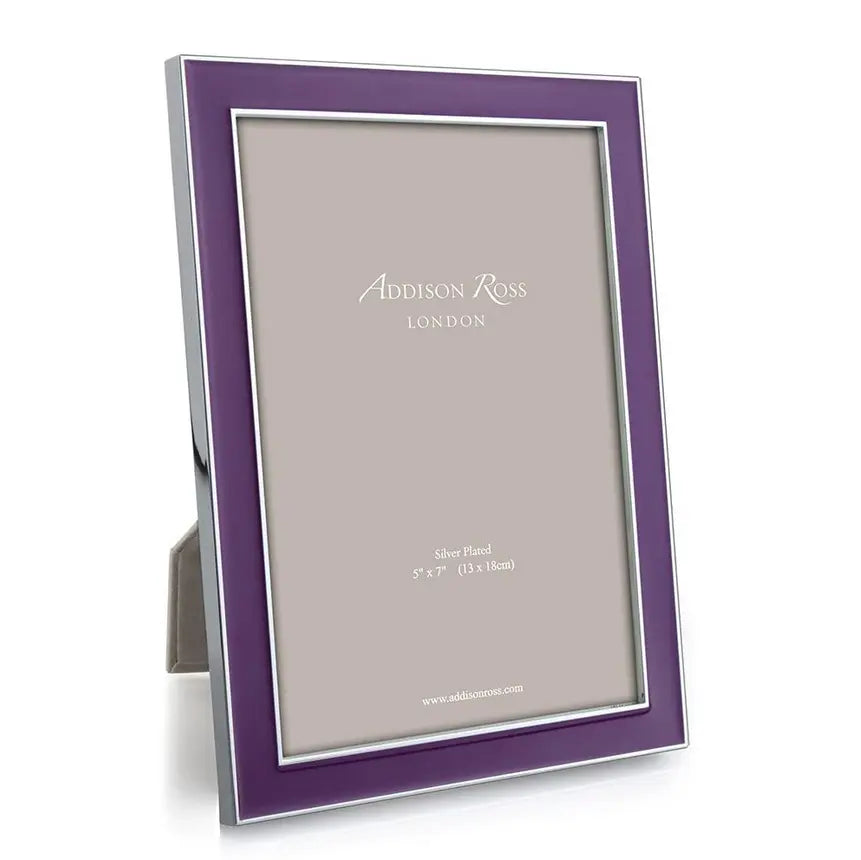 Addison Ross Enamel with Purple Silver Frame
