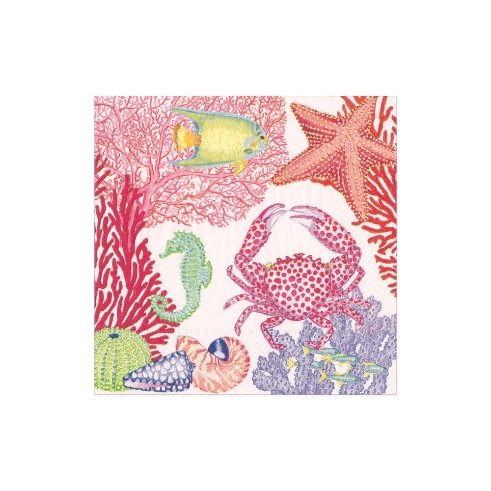 Caspari Under the Sea Cocktail Napkins