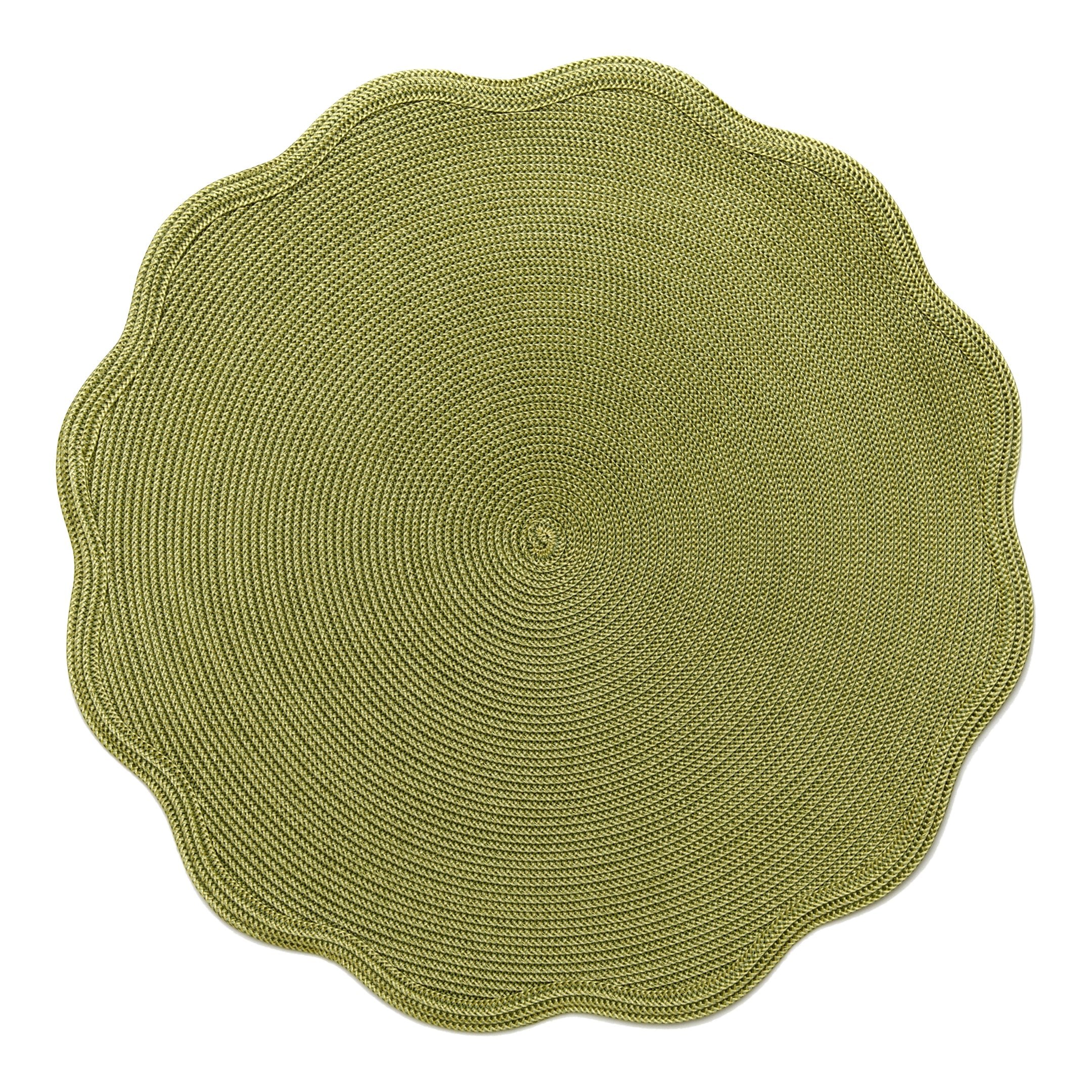 Deborah Rhodes Autumn Border Scallop Placemat - Set of 4