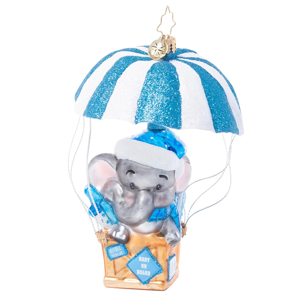 An image of Christopher Radko Bundle of Joy Baby Ornament