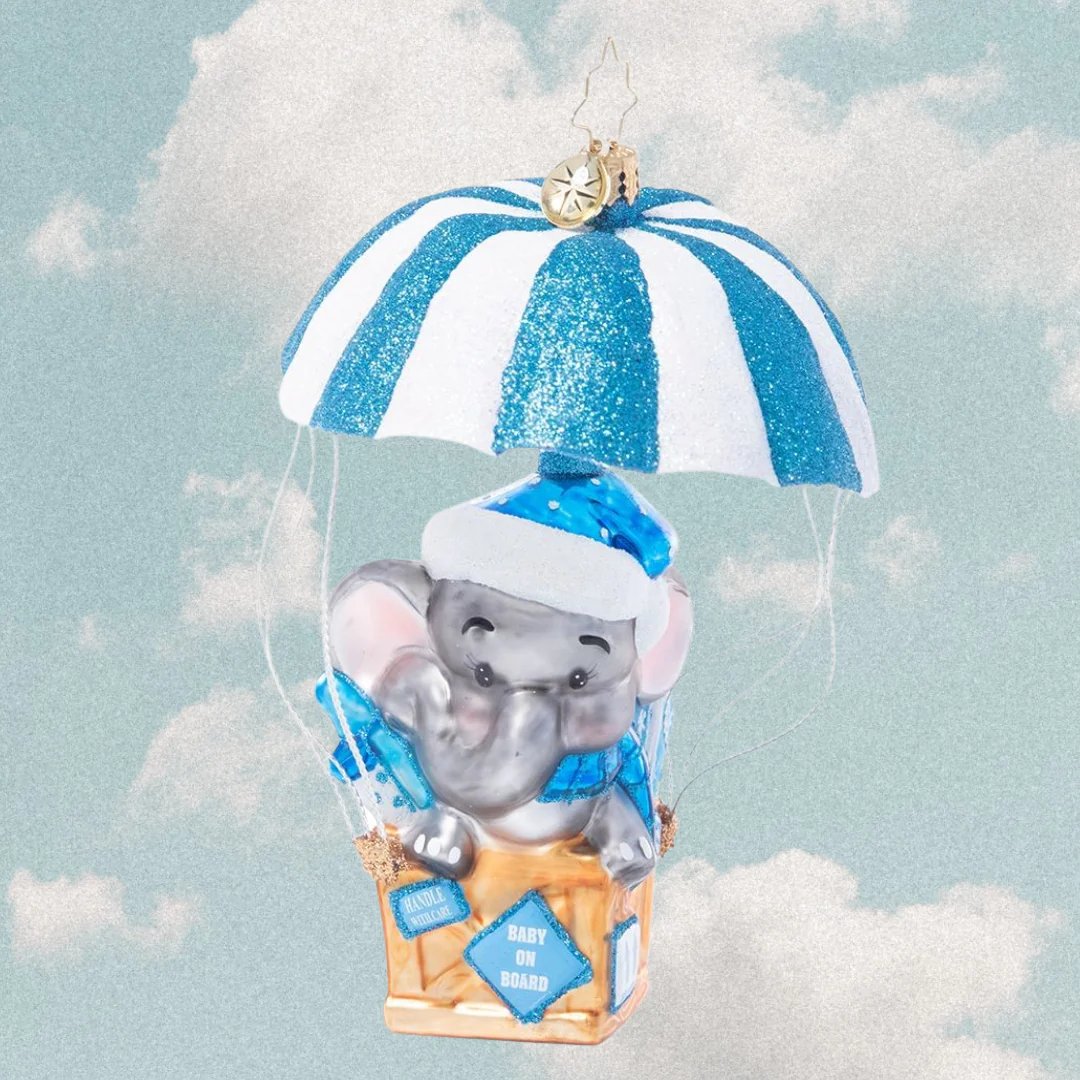 An image of Christopher Radko Bundle of Joy Baby Ornament