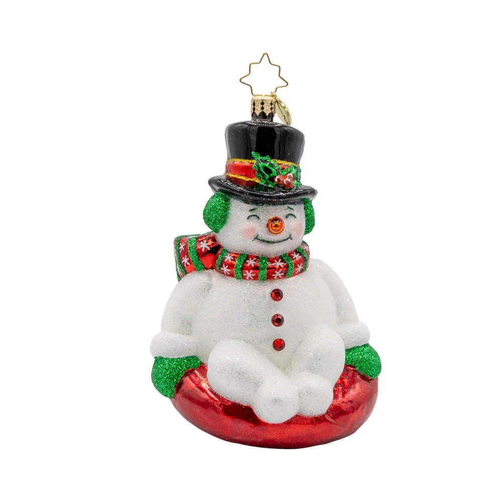 Christopher Radko Snowy Slider Ornament