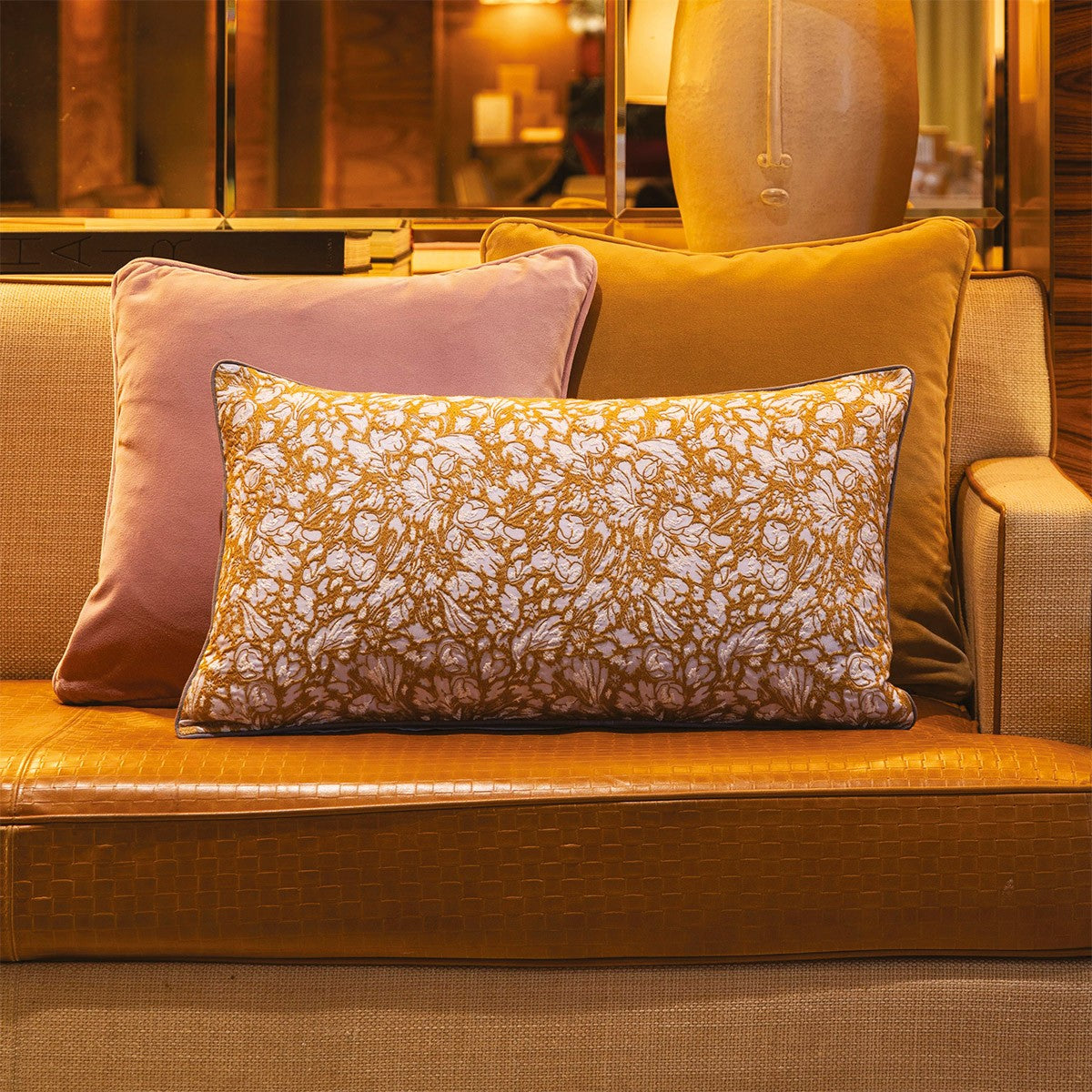 An image of Yves Delorme Givre Decorative Pillow