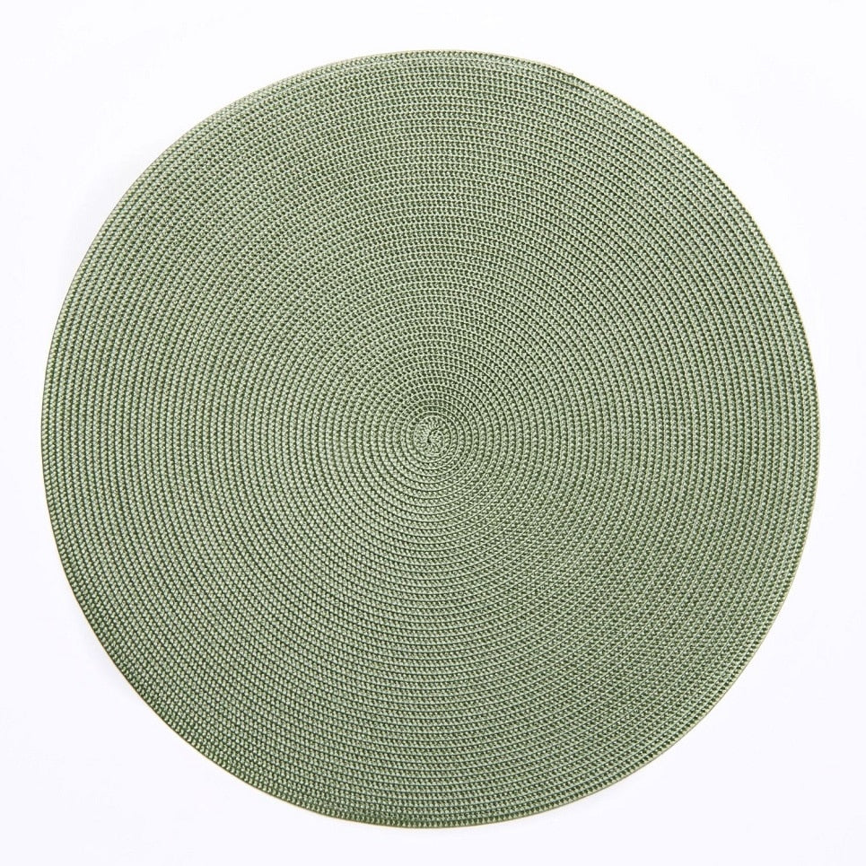 Deborah Rhodes Braided Round Placemats - Set of 4