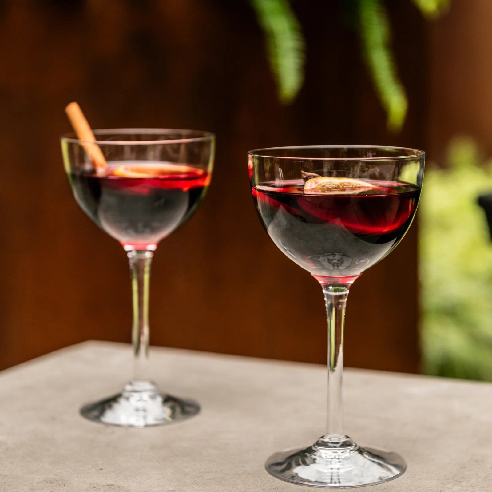 An image of Simon Pearce Vintner Nick & Nora Glasses in Gift Box - Set of 2