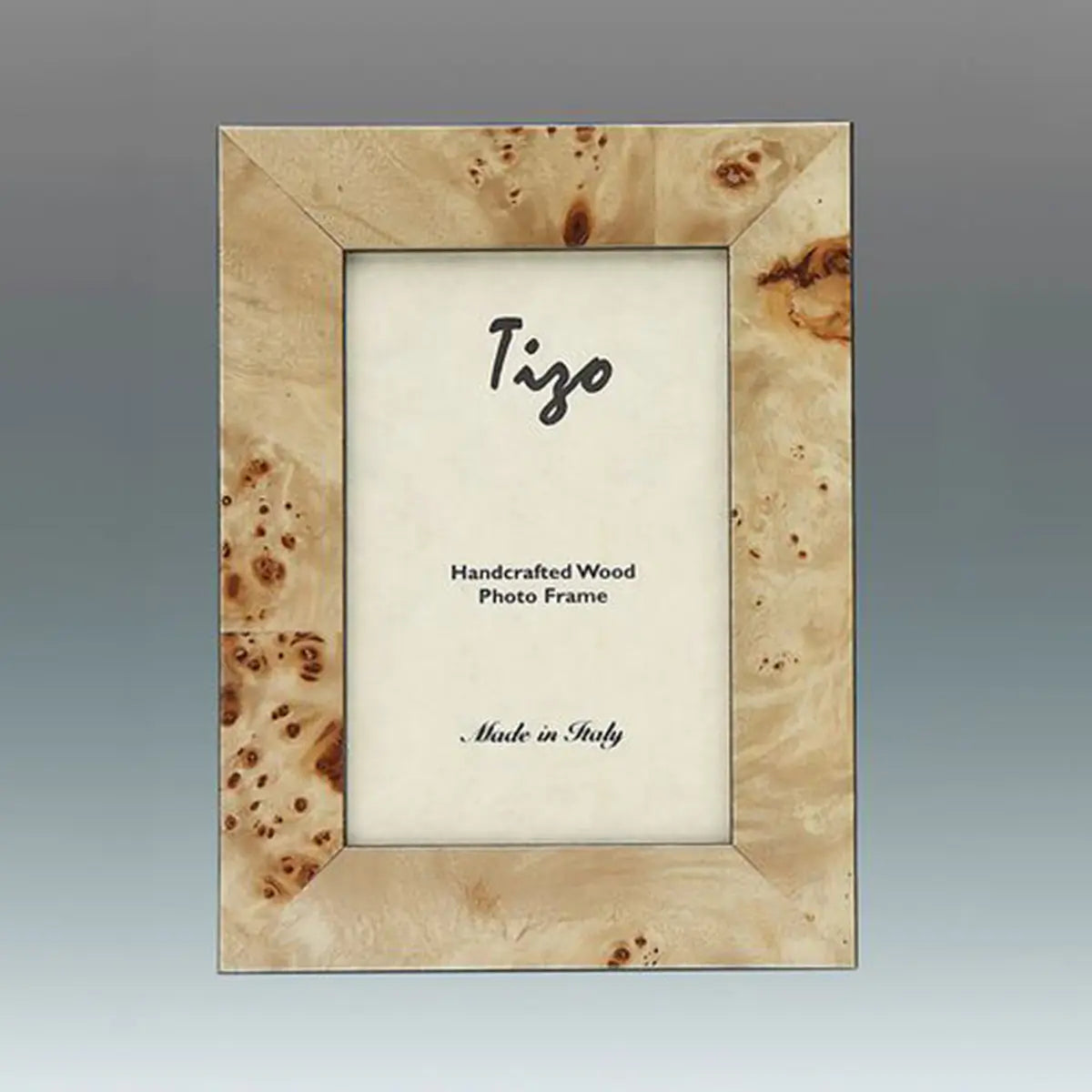 Tizo Burl Pattern Wide Wood Frame in Tan