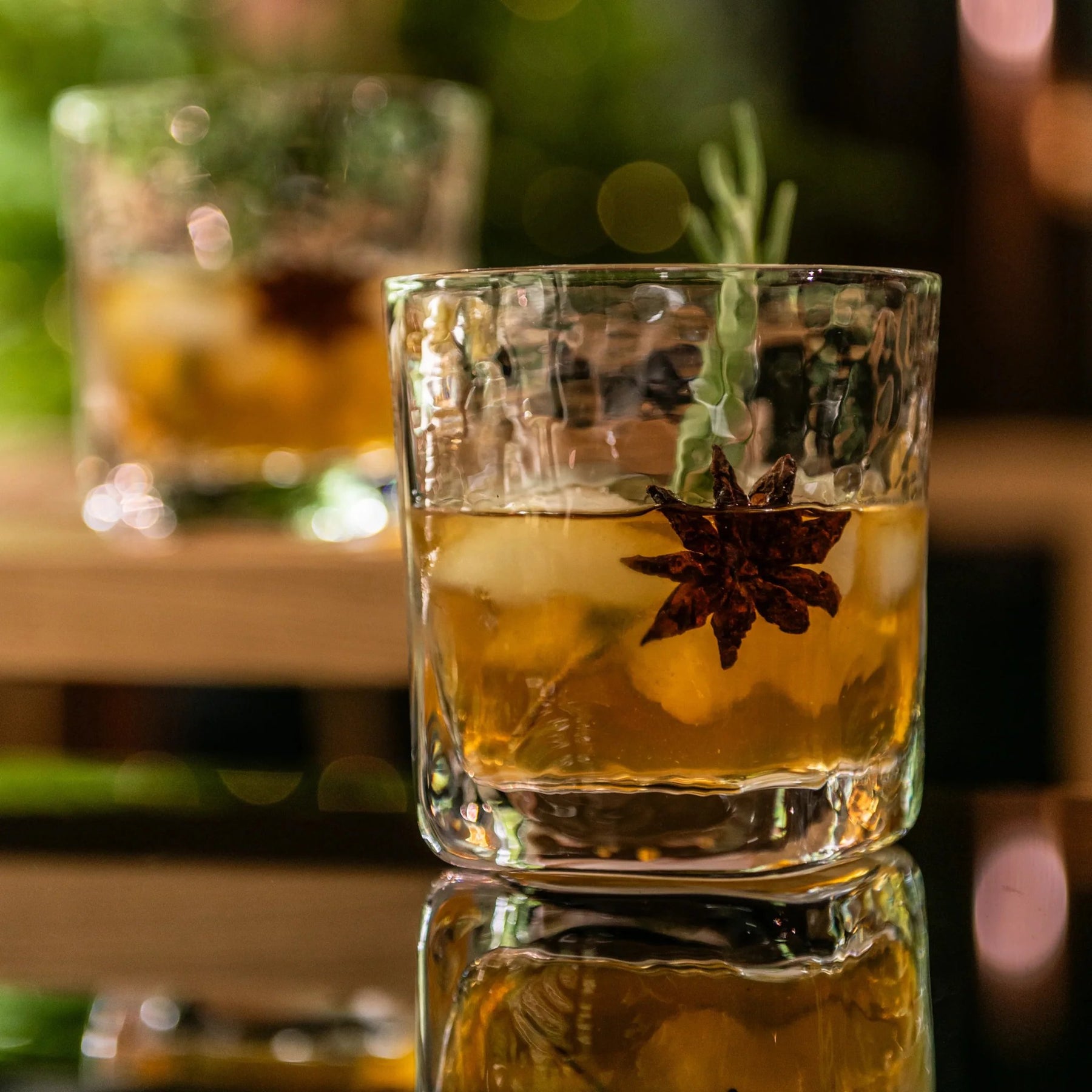 An image of Simon Pearce Woodbury Double Old-Fashioned in Gift Box - Set of 2