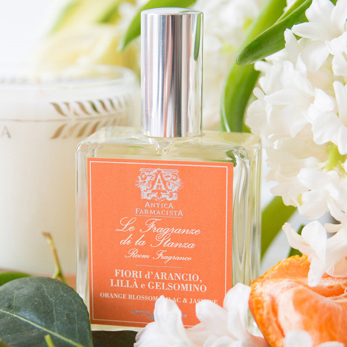 An image of Antica Farmacista Orange Blossom, Lilac and Jasmine Room Spray 3.4 fl oz