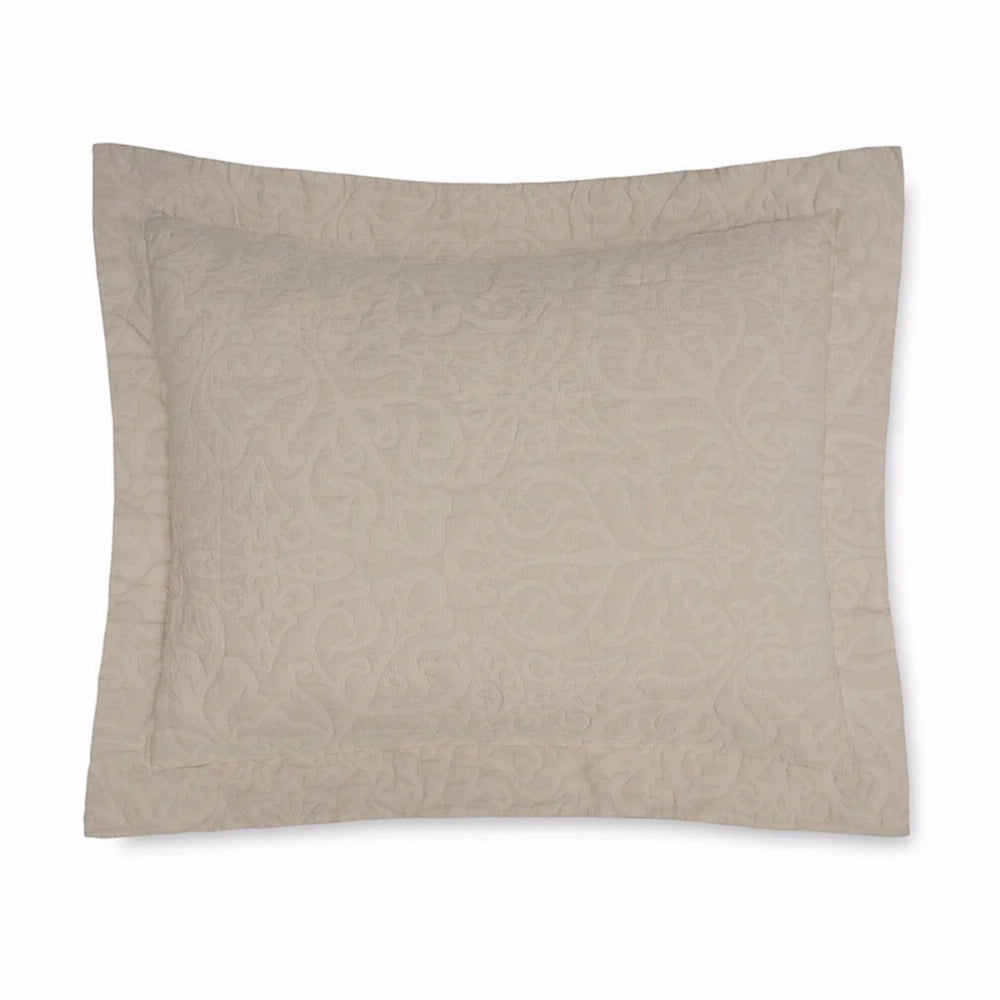 Sferra Battia Sham - Euro - Cashew