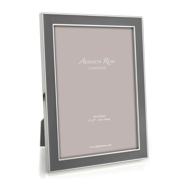 An image of Addison Ross Enamel with Silver Frame