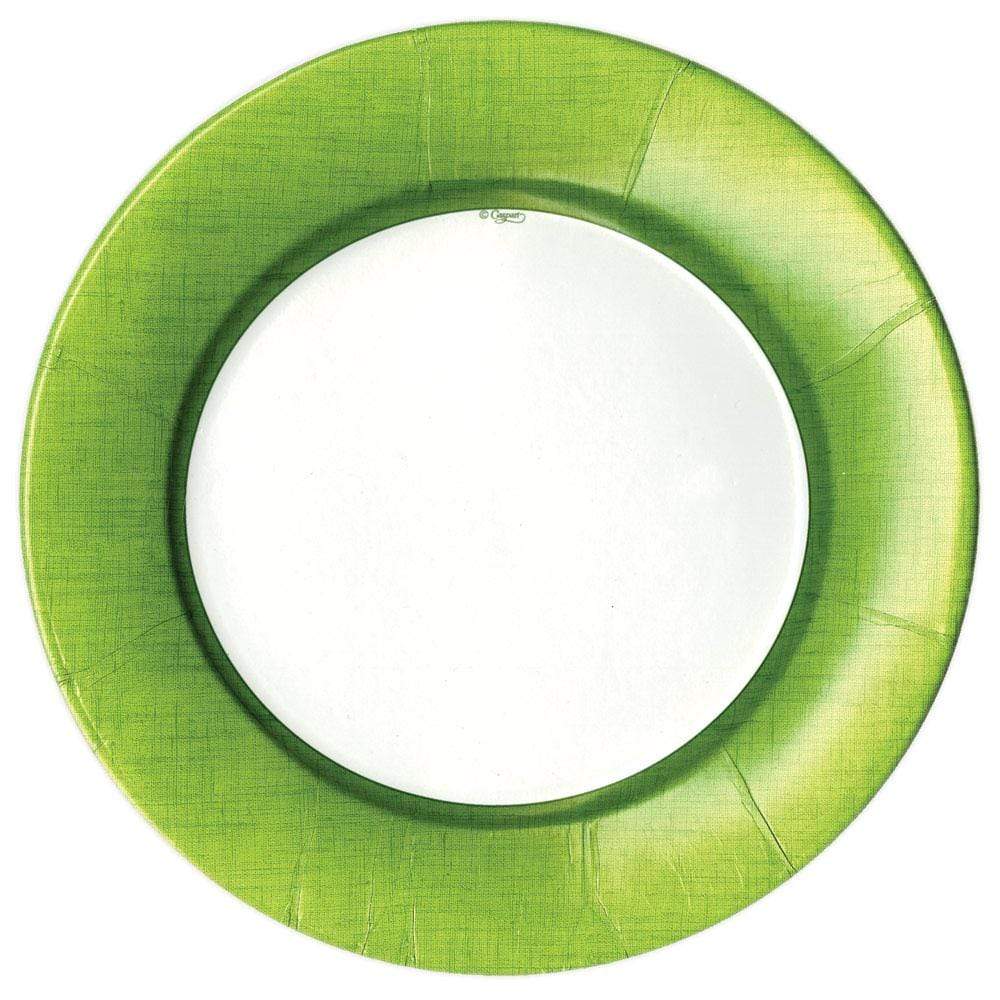 An image of Caspari Linen Round Dinner Plate
