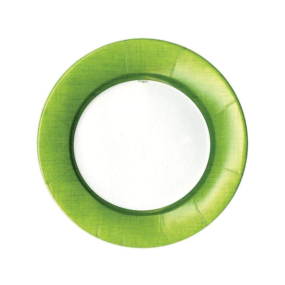 An image of Caspari Linen Round Salad & Dessert Plate