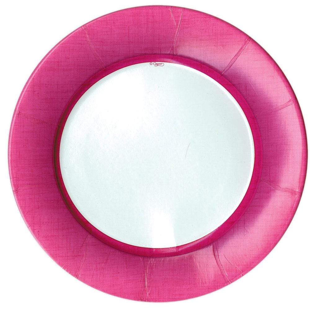 An image of Caspari Linen Round Dinner Plate