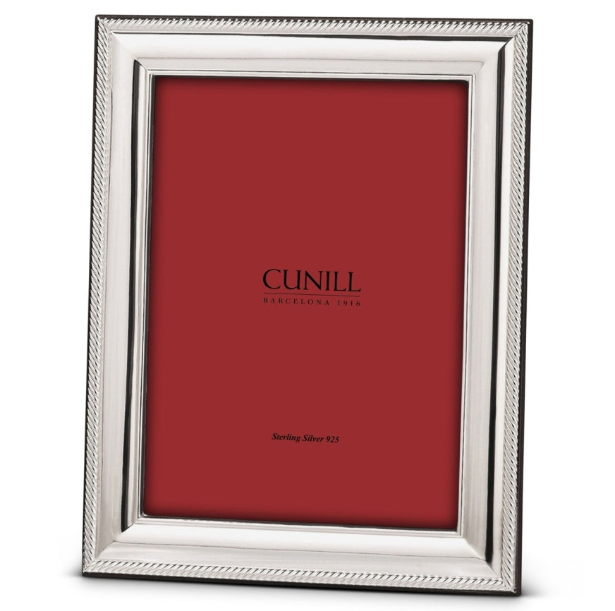 An image of Cunill Rope Non-Tarnish Sterling Silver Picture Frame