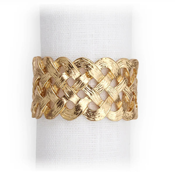 L'Objet Braid Jewel Napkin Rings - Set of 4
