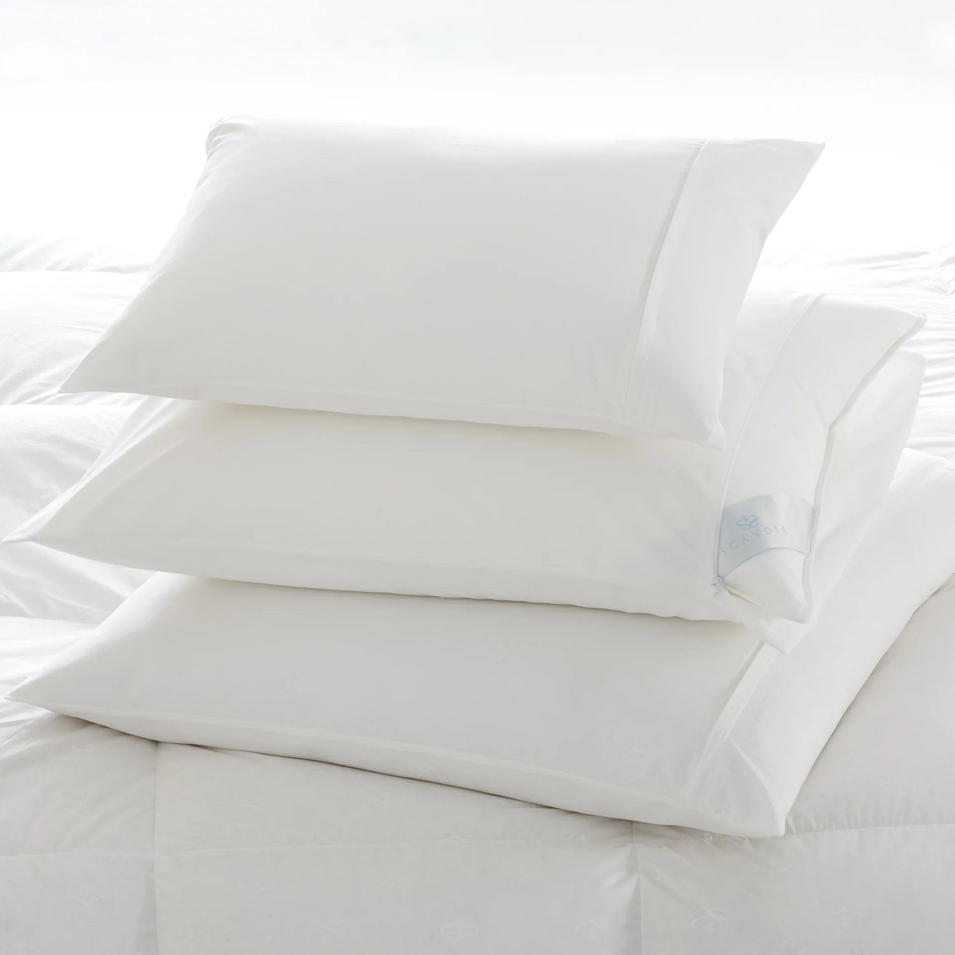 Scandia Home Luxury Percale Featherbed Protector