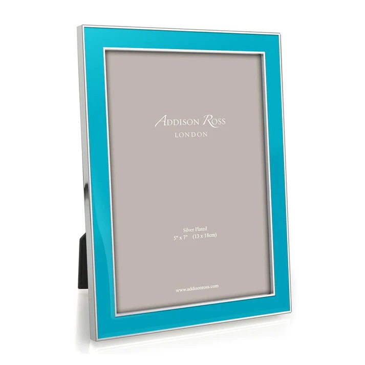 An image of Addison Ross Enamel with Silver Frame