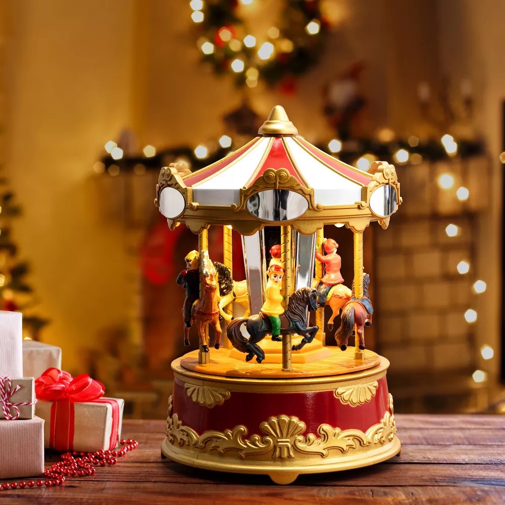 Mr Christmas Holiday Carousel sold Special