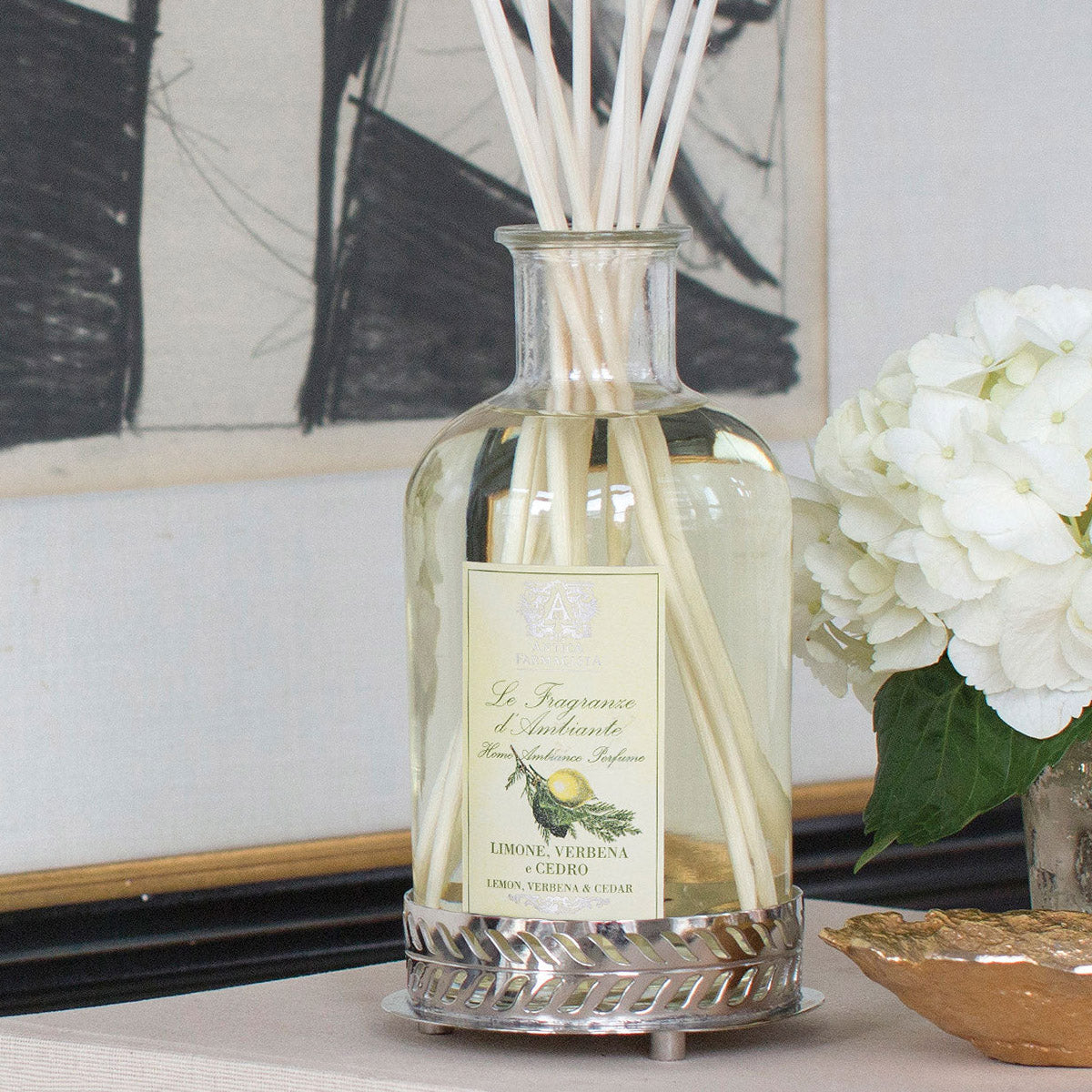 An image of Antica Farmacista Lemon Verbena and Cedar Reed Diffuser 16.9 fl oz