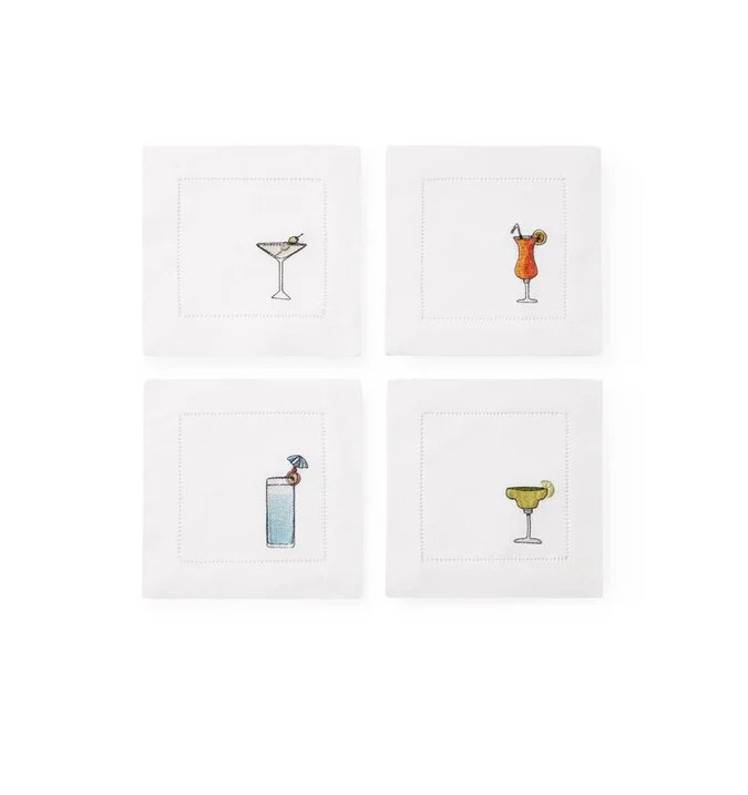 Sferra Bevande Cocktail Napkins - Set of 4