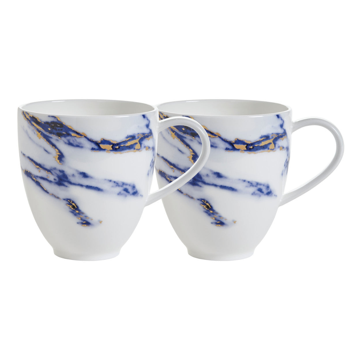 Prouna Marble Barrel Mug - Set of 2