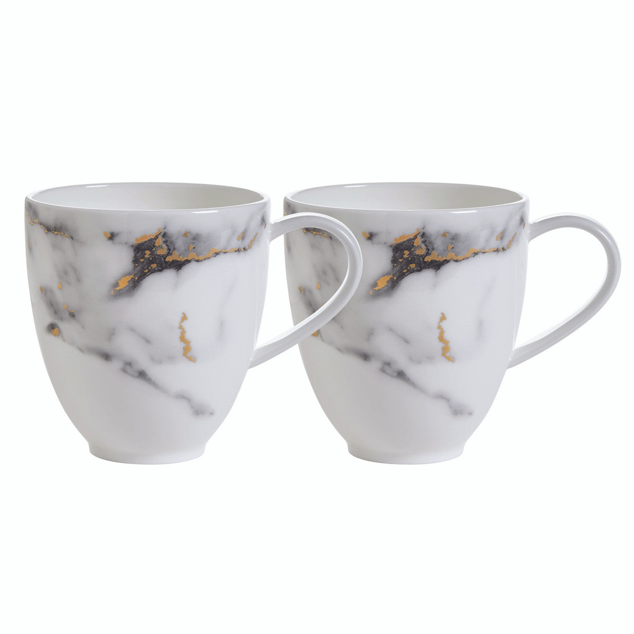Prouna Marble Barrel Mug - Set of 2