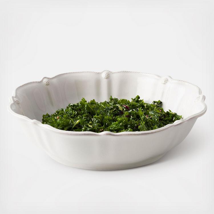 An image of Juliska Berry & Thread Whitewash Oval Serving bowl