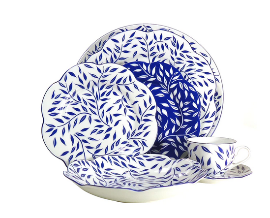 An image of Royal Limoges Olivier Blue Large Oval Platter