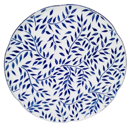 Royal Limoges Olivier Blue Cake Plate