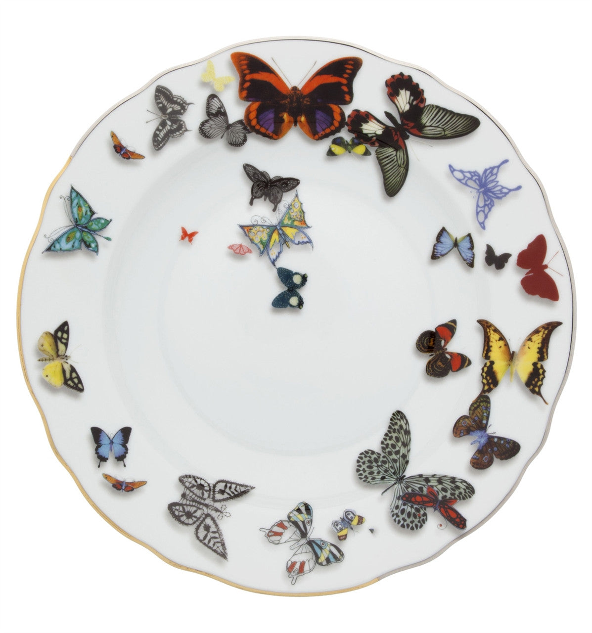 Vista Alegre Christian La Croix Butterfly Parade Soup Plate
