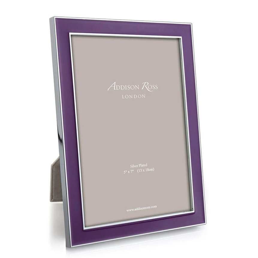 An image of Addison Ross Enamel with Silver Frame