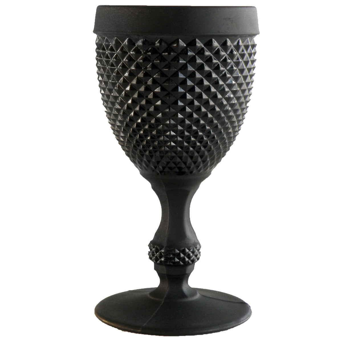 An image of Vista Alegre Bicos Bicolor Frosted Stem Goblet
