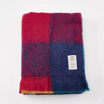 An image of Avoca Harriet Mohair Throw 56x72 - Multicolor