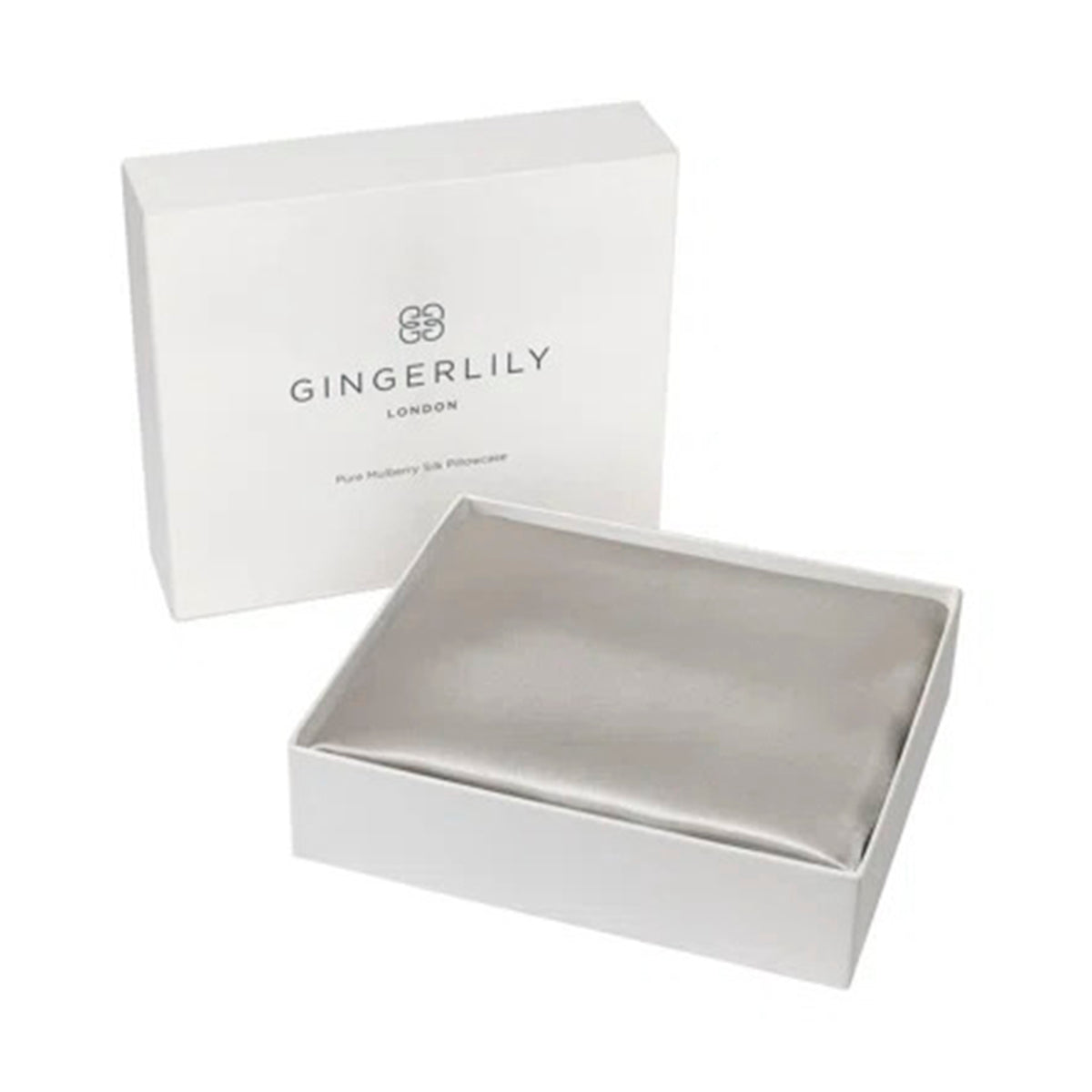 Gingerlily Beauty Box Standard Pillowcase - Silver Grey