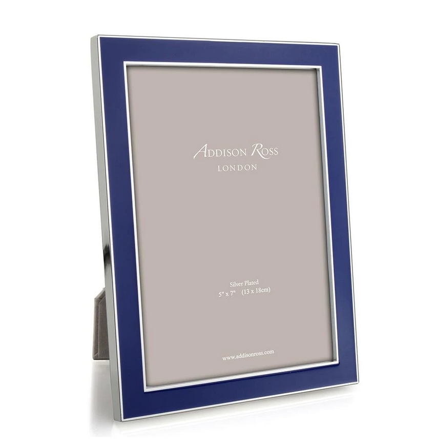 An image of Addison Ross Enamel with Silver Frame