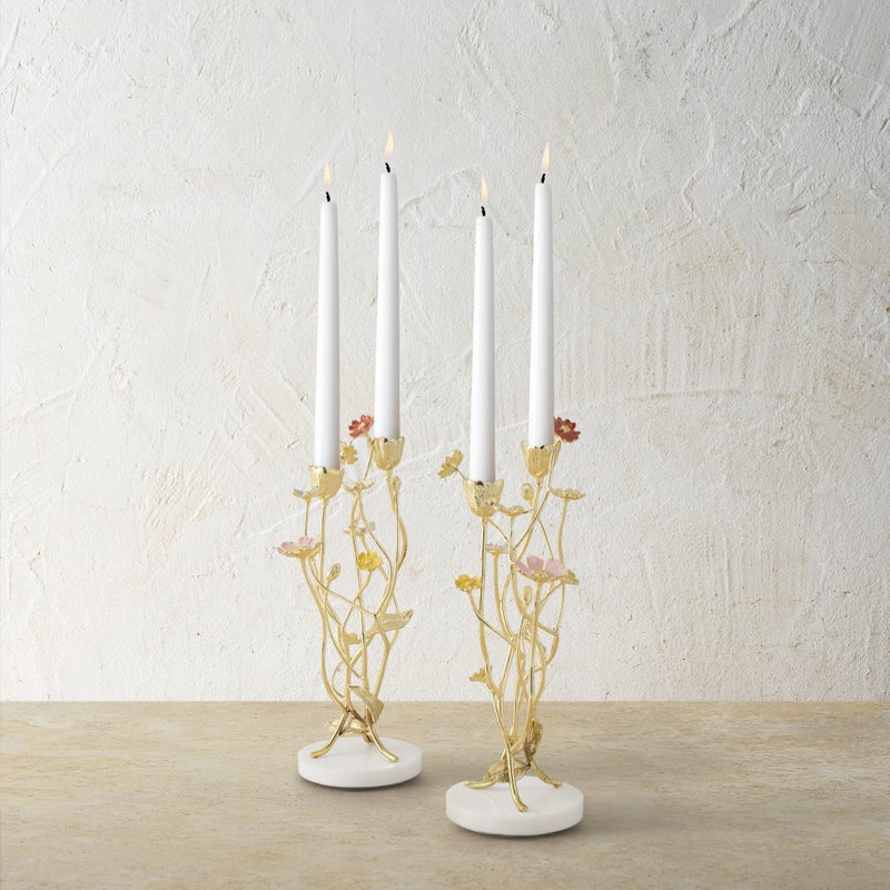 An image of Michael Aram Wildflowers Candle Holders - Set of 2