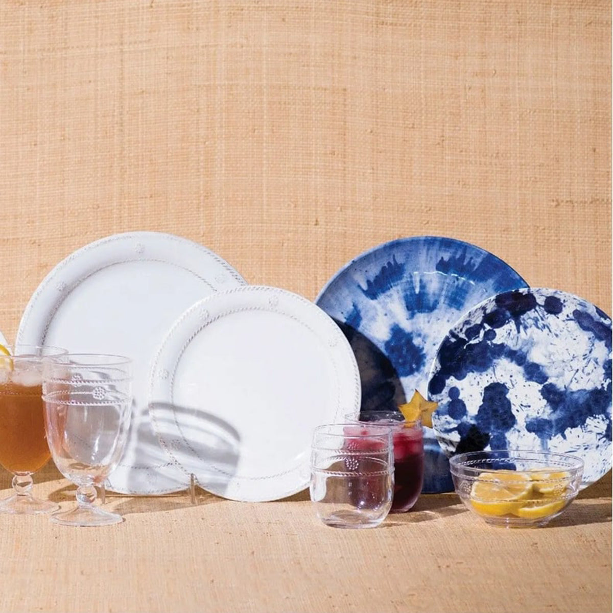 An image of Juliska Berry & Thread Melamine Whitewash Salad Plate