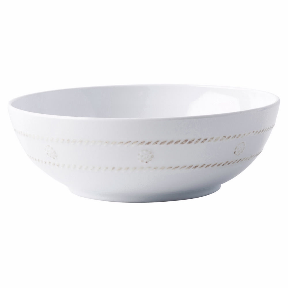 An image of Juliska Berry & Thread Melamine Whitewash Coupe Bowl