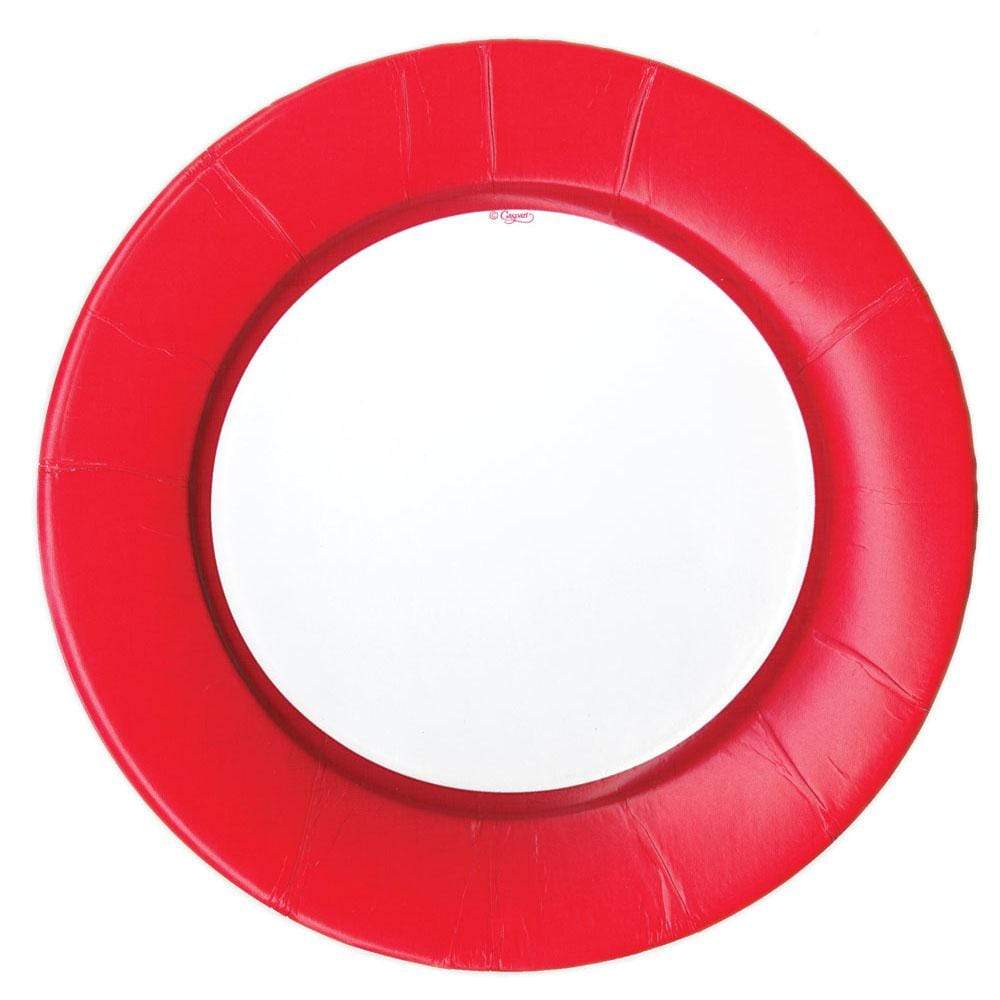 An image of Caspari Linen Round Dinner Plate