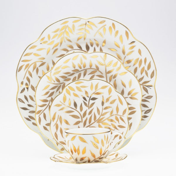 An image of Royal Limoges Olivier Gold Cream Soup Saucer