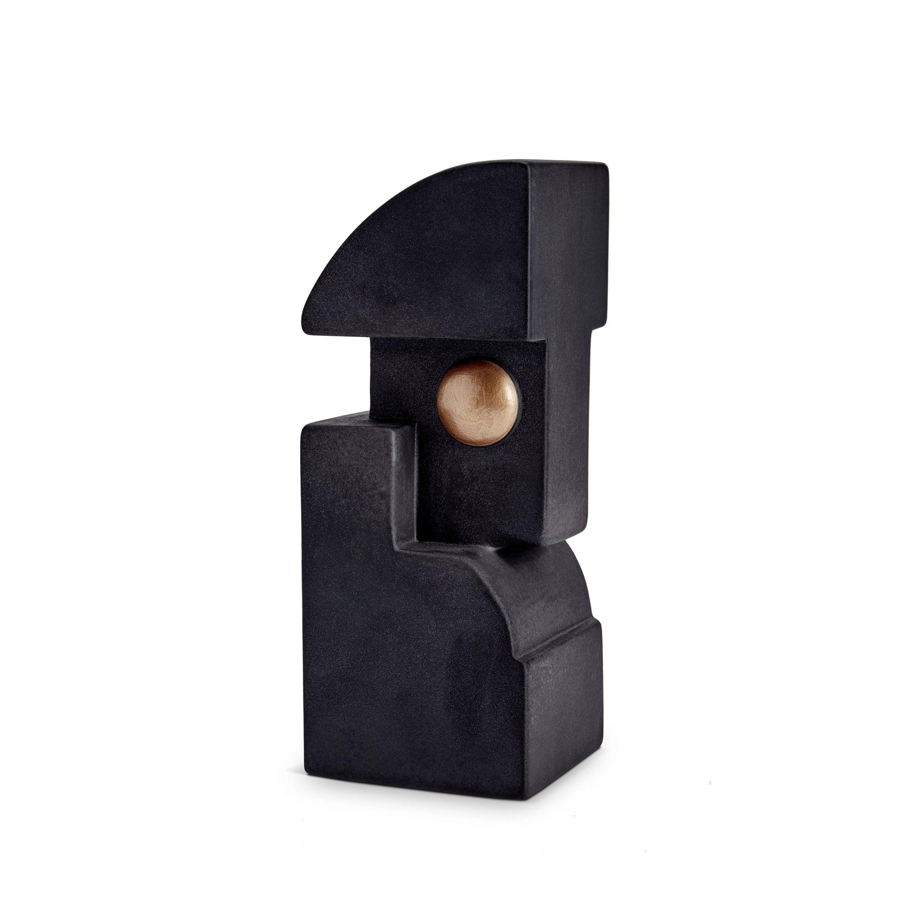 L'Objet Cubisme Bookend One - Black/Gold