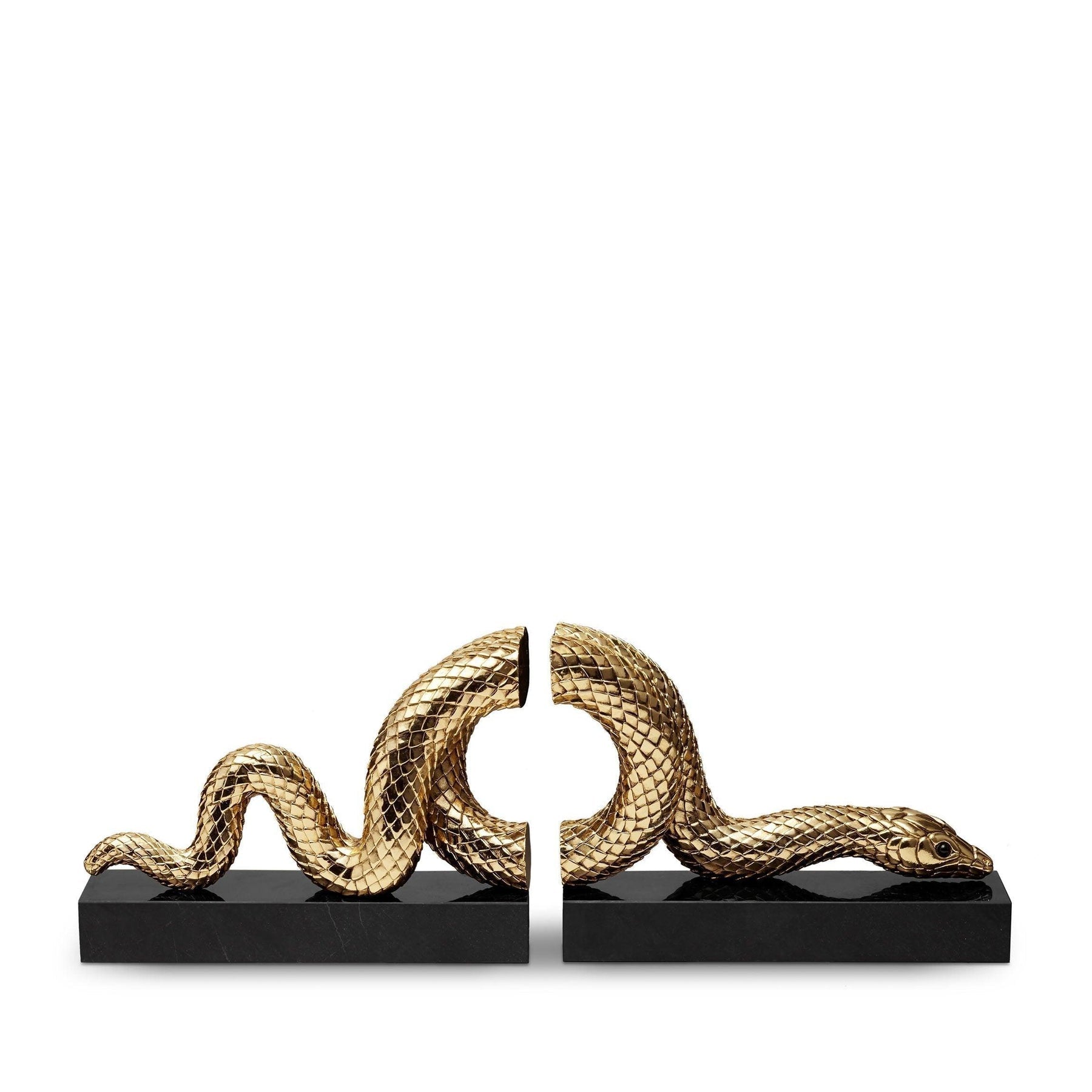 An image of L'Objet Snake Bookend Set