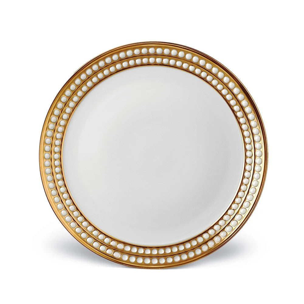 An image of L'Objet Perlée Dinner Plate - Gold