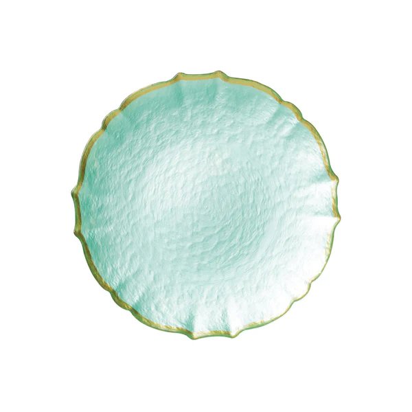 Viva By Vietri Pastel Glass Salad Plate