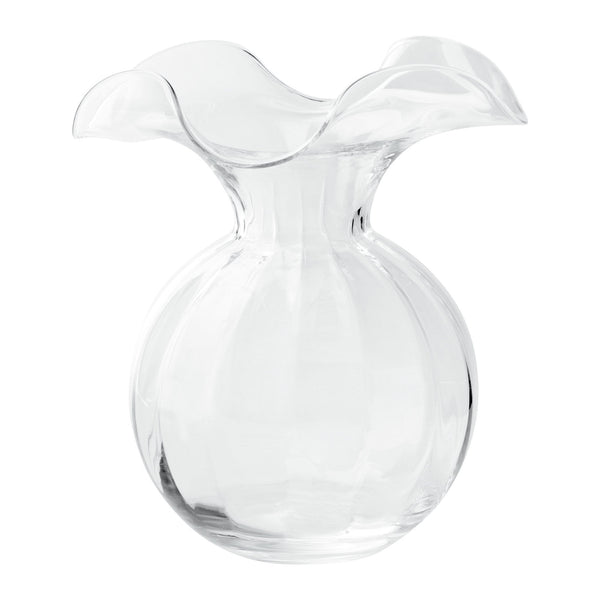 Vietri Hibiscus Glass Fluted Vase
