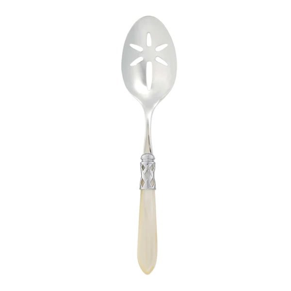 Vietri Aladdin Brilliant Slotted Serving Spoon