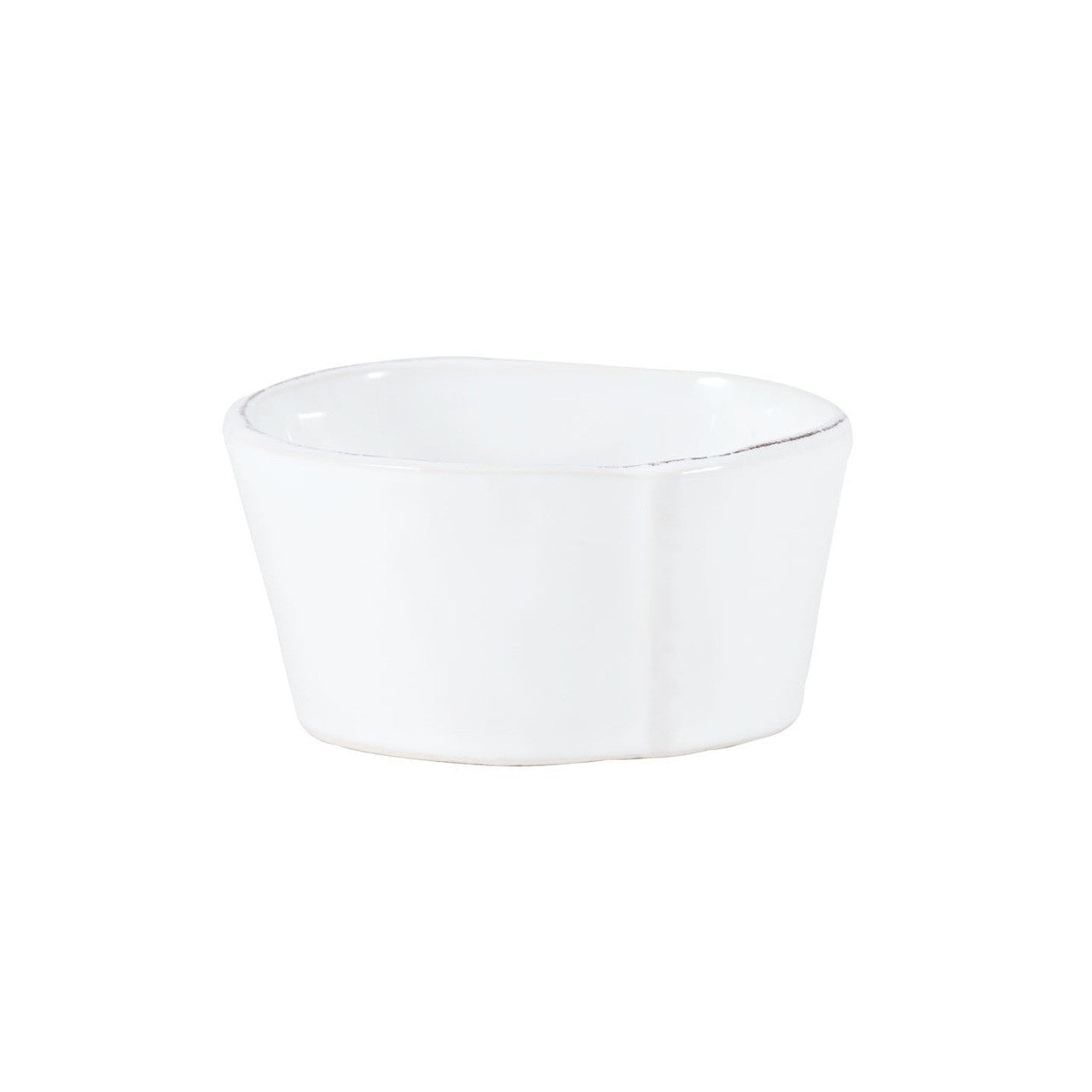 Vietri Lastra White Condiment Bowl