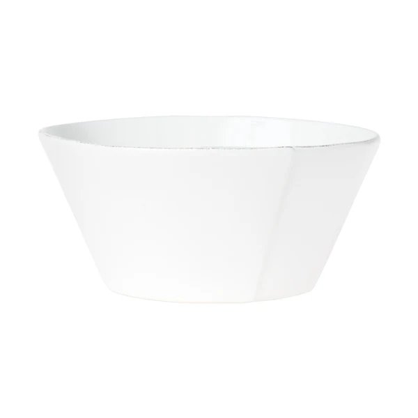 Vietri Lastra White Stacking Serving Bowl